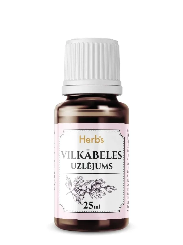 Vilkābeles uzlējums šķīdums iekšķīgai lietošanai alc. 70 tilp. %, 25 ml