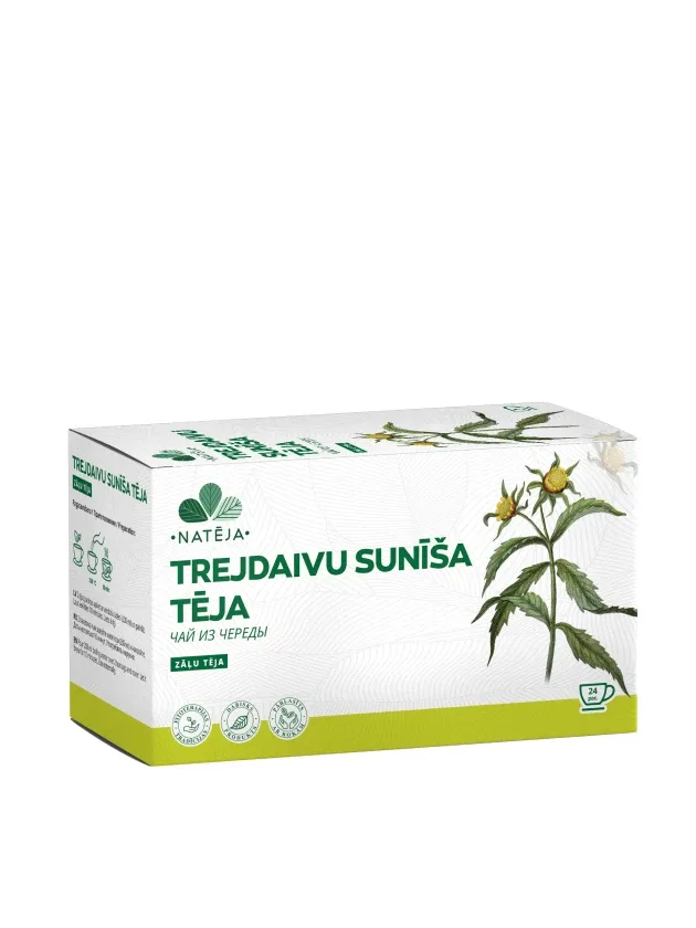 Natēja trejdaivu sunīšu lakstu tēja, 24 paciņas
