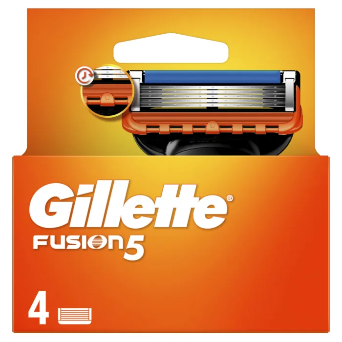 SKŪŠANĀS KASETES GILLETTE FUSION 4 GAB.