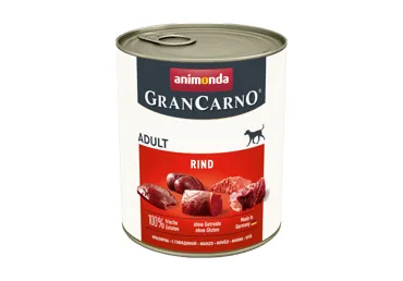KONSERVĒTA SUŅU BARĪBA GRAN CARNO AR LIELLOPA GAĻU 800G