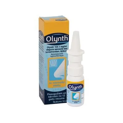 Olynth Ha 1 mg/ml deguna aerosols bez konservantiem, šķīdums 10 ml