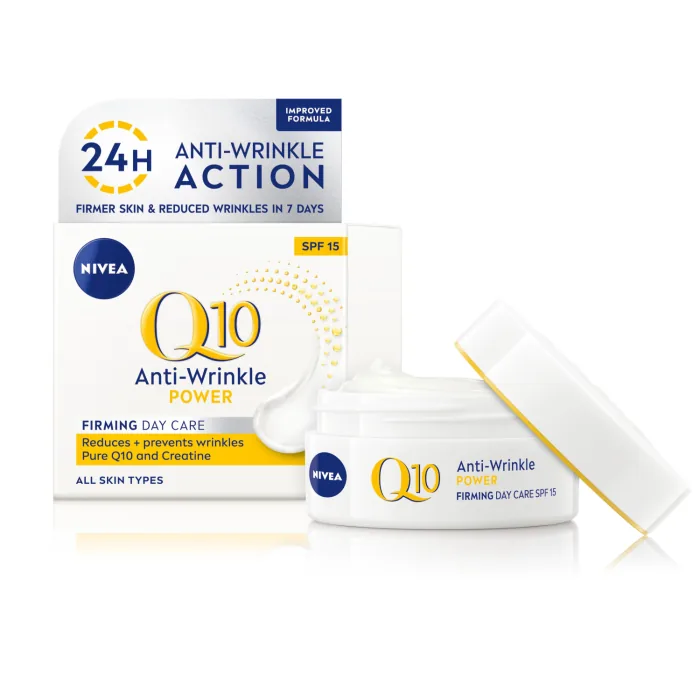 DIENAS KRĒMS NIVEA VSG Q10 PLUS SPF15 PRETGRUMBU 30+ 50ML