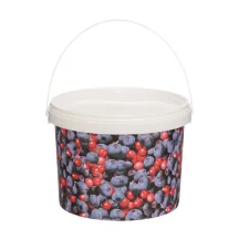 Plastmasas spainis ar vāku Marjukka 3 l
