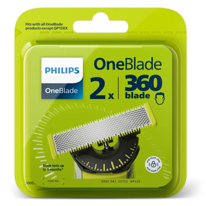 ASMEŅI NOMAINĀMI 2 GAB.PHILIPS ONEBLADE 360 QP420/50