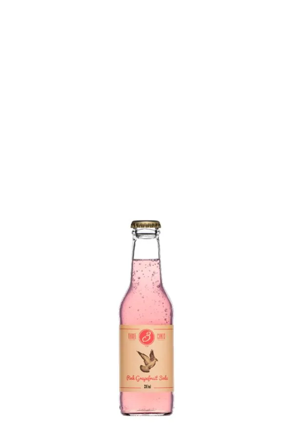 THREE CENTS PINK GRAPEFRUIT SODA