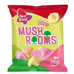 ŽELEJKONFEKTES R.BAND SOUR MASHROOMS 100G