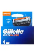 GILLETTE FUSION5 PROGLIDE SKUVEKĻA KASETNES, 4GAB.