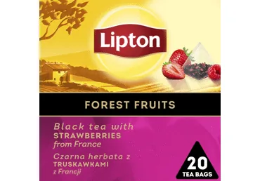MELNĀ TĒJA LIPTON FOREST FRUIT 20X1,5G