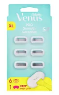 GILLETTE VENUS PRO SMOOTH SENSITIVE SKŪŠANĀS KASETNES + AIZSARGS, 6GAB.