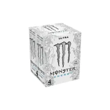 ENERĢIJAS DZĒRIENS MONSTER ZERO ULTRA AR SALDINĀTAJIEM 4X500ML