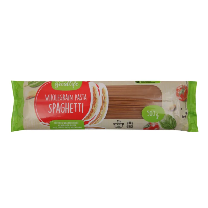 PILNGRAUDU MAKARONI RIMI GREATLIFE SPAGHETTI 500G