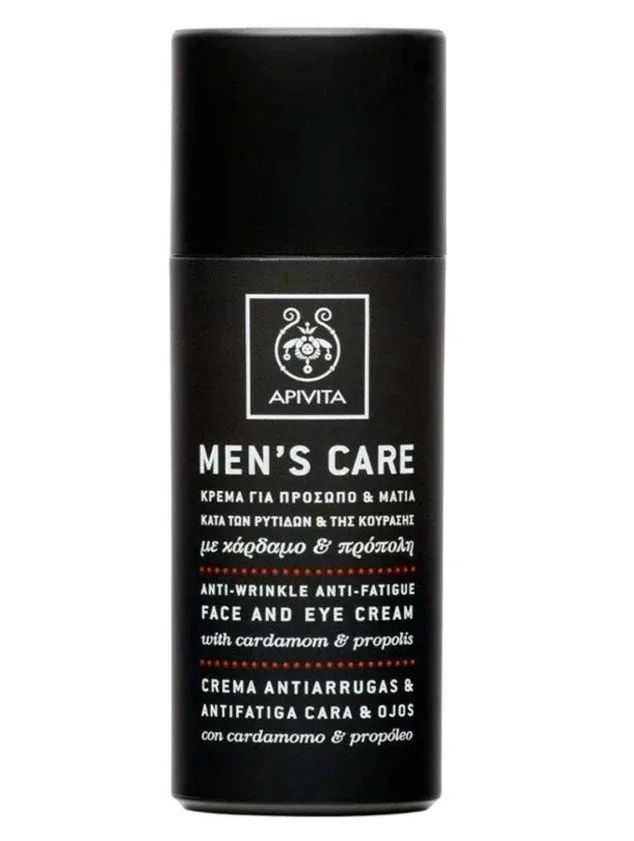 Apivita Mens Care pretgrumbu un noguruma mazināšanas sejas un acu krēms, 50 ml