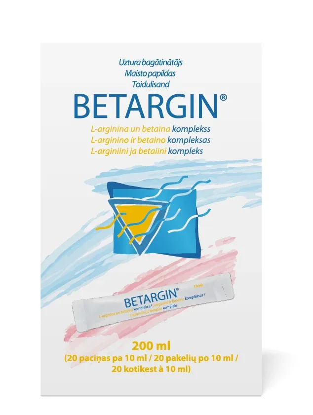 Betargin® paciņas, 20 x 10 ml