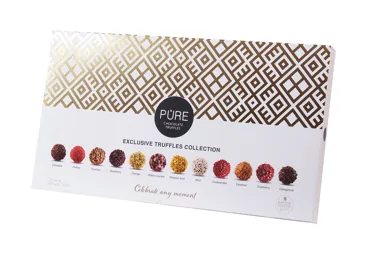 ŠOKOLĀDES TRIFEĻU KOLEKCIJA PURE CHOCOLATE 600G