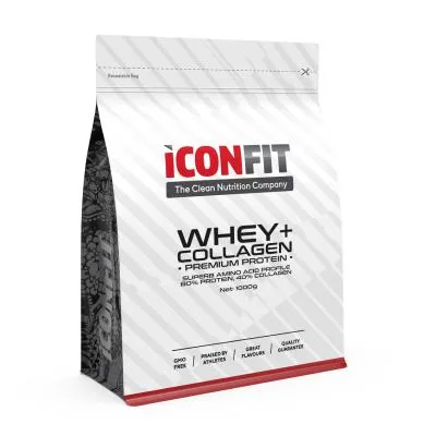 Iconfit Whey+Collagen ar vaniļas garšu pulveris 1 kg