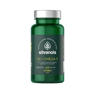 Silvanols D3 + Omega 3 kapsulas N60