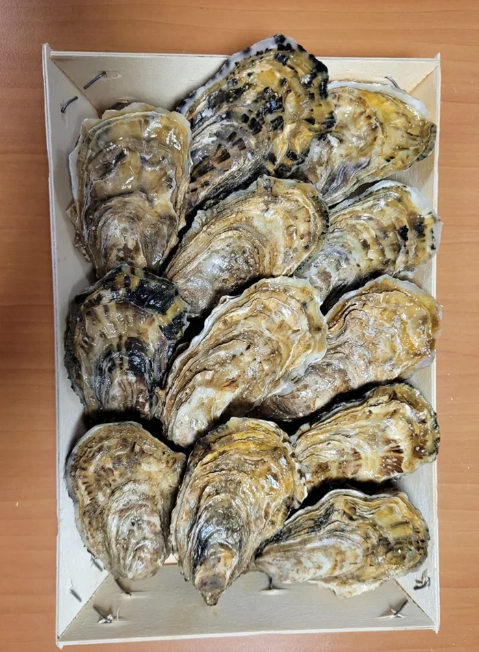 Устрицы Fines de Normandie, 80-100 г, № 2, 12 шт.