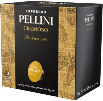 KAFIJAS KAPSULAS PELLINI CREMOSO, 10 GAB. X 7,5G (DOLCE GUSTO)
