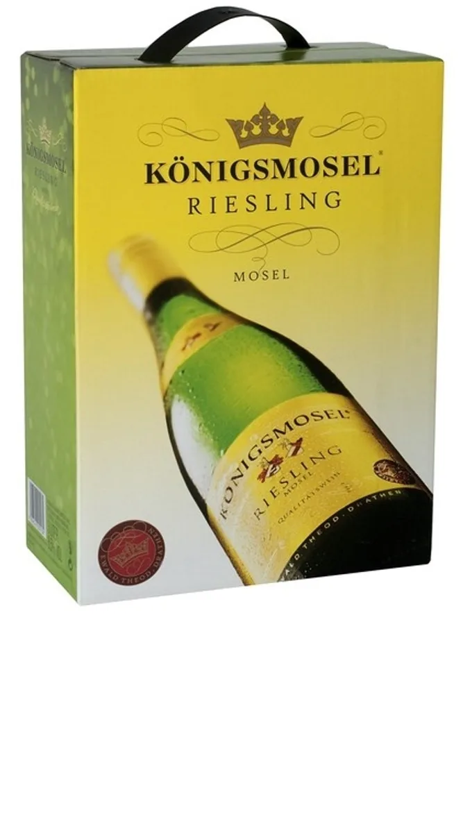BALTVĪNS KONIGSMOSEL RIESLING, PUSSALDS, 8,5%, BIB, 3L