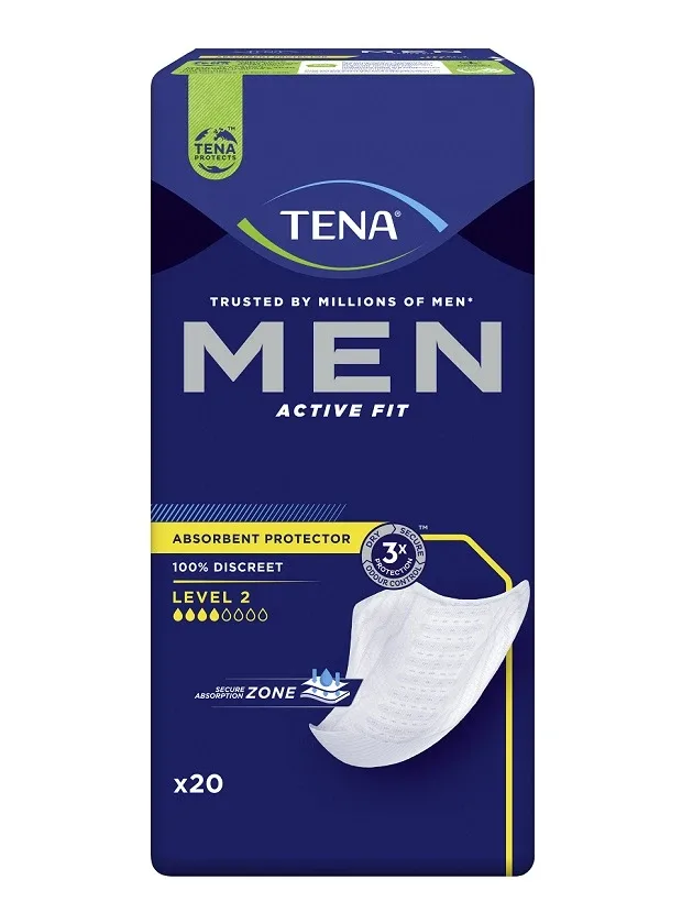 Tena Men Level 2 ieliktņi vīriešiem, 20 gb.