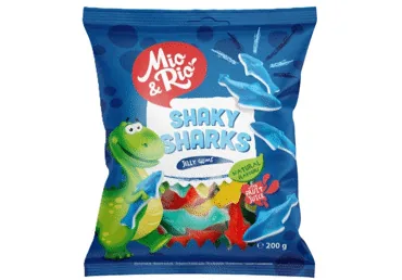 ŽELEJAS KONFEKTES MIO&RIO SHARKS 200G
