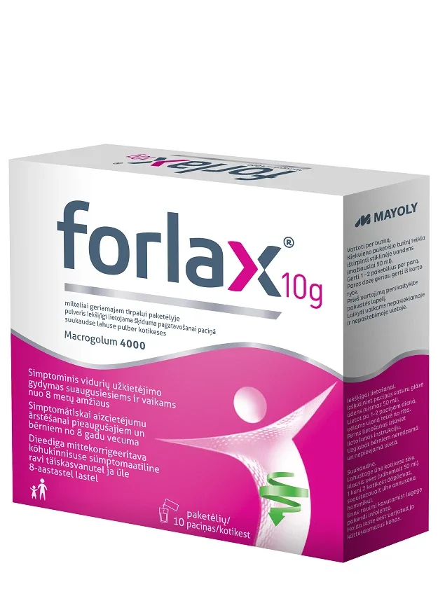 Forlax pulveris 10 g, 10 paciņas