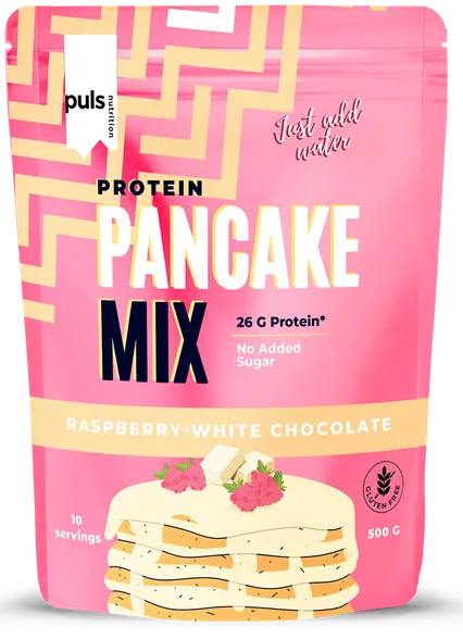 Puls Nutrition Pancake White Chocolate and raspberry maisījums, 500 g
