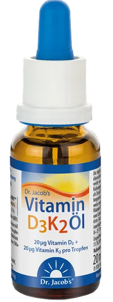 Dr.Jacobs D3 K2 vitamīni pilieni, 20 ml