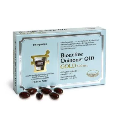 Bioactive quinone Q10 gold 100 mg kapsulas N60