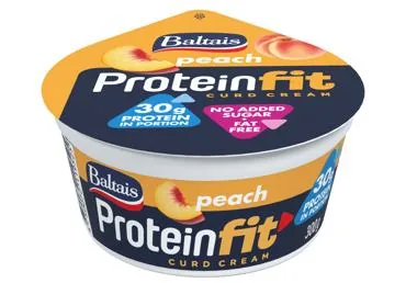 BIEZPIENA KRĒMS PROTEIN BALTAIS PERSIKU 300G