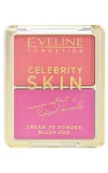 EVELINE CELEBRITY SKIN DUO VAIGU SĀRTUMS, 02 SUNSET FLUSH, 8G