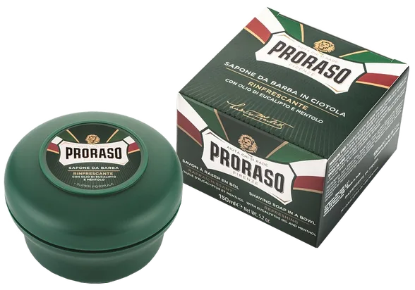 Proraso Eucalyptus Oil and menthol skūšanās ziepes, 150 ml