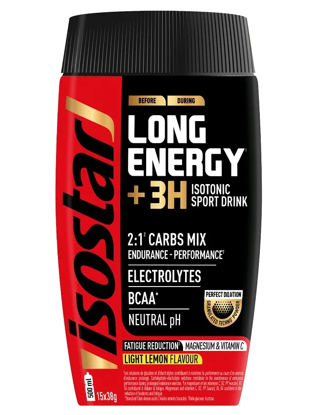 Isostar pulveris long energy lemon, 570 g