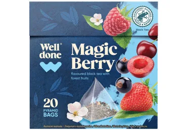 MELNĀ TĒJA WELL DONE MAGIC BERRY 20X2G