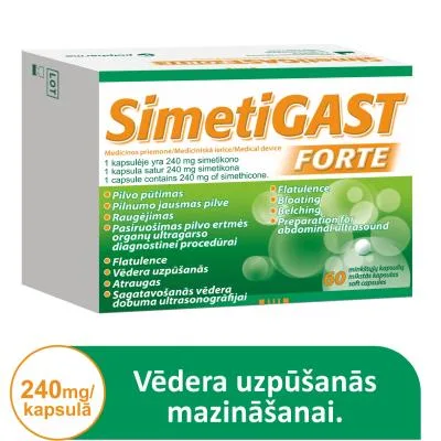 Simetigast Forte 240 mg mīkstās kapsulas N60