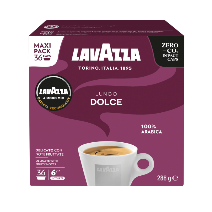 KAFIJAS KAPSULAS LAVAZZA A MODO MIO LUNGO DOLCE 36X8G 288G