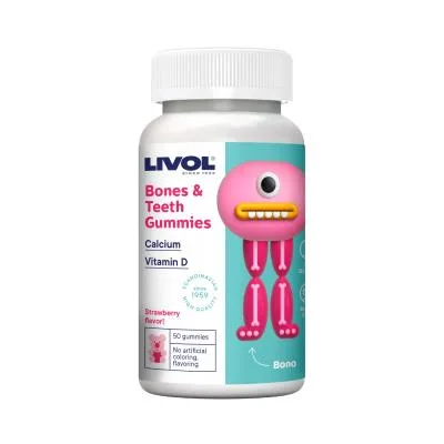 Livol Bones&Teeth košļājamās pastilas N50