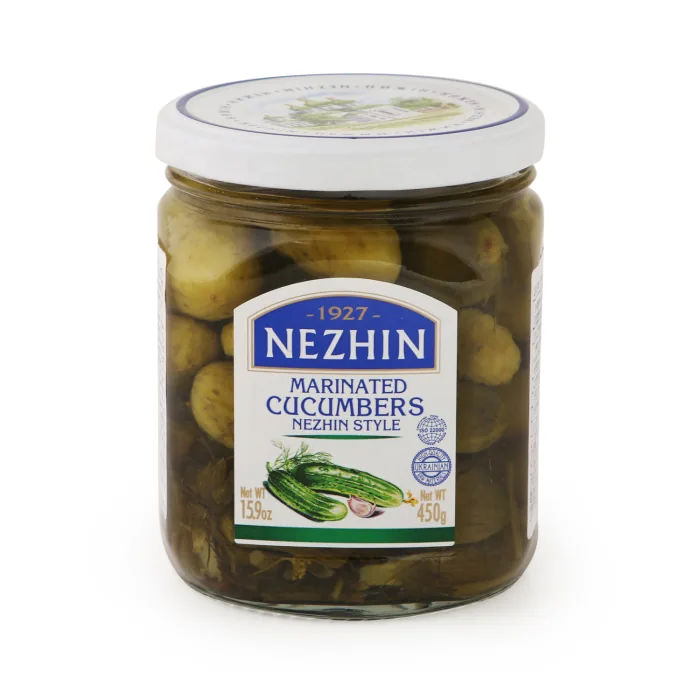 GURĶI MARINĒTI 5-7CM NIZHYN 450G/225G