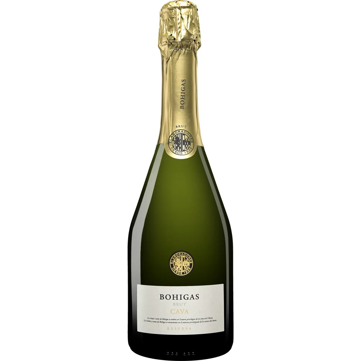 DZIRKSTOŠAIS BALTVĪNS BOHIGAS CAVA, BRUT, 12%, 0.75L
