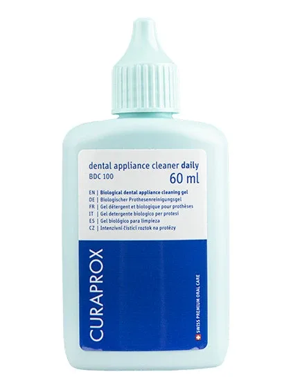 Curaprox Curaden BDC "daily" bioloģisks protēžu tīrīšanas gels ikdienai, 60 ml