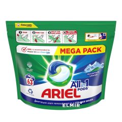 VEĻAS MAZG.KAPSULAS ARIEL MOUNTAIN SPRING 63GAB.