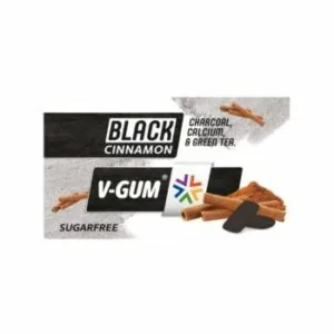 KOŠĻĀJAMĀ GUMIJA BLACK GUM AR KANĒĻA GARŠU 17G