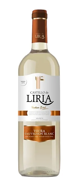Baltvīns Castillo de Liria, pussalds, 11%, 0,75 l