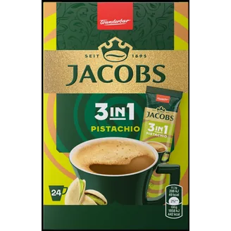 KAFIJA ŠĶĪSTOŠĀ JACOBS PISTACHIO 24X11.1G  KASTĪTE