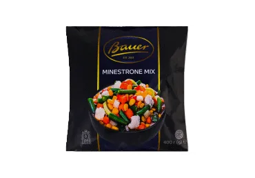 SALDĒTU DĀRZEŅU MAISĪJUMS MINESTRONE MIX BAUER 400G