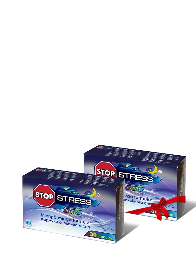 Stop Stress Night Komplekts, 2 x 30 kapsulas