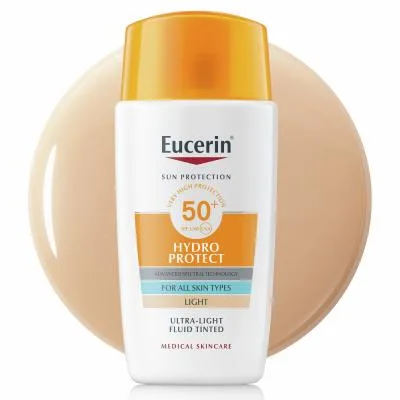 Eucerin Sun SPF50+ tonējošs sejas aizsargfluīds 50 ml
