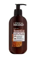 L`OREAL MEN EXPERT BARBER CLUB BĀRDAS, SEJAS UN MATU ATTĪROŠĀ ŽELEJA, 200ML