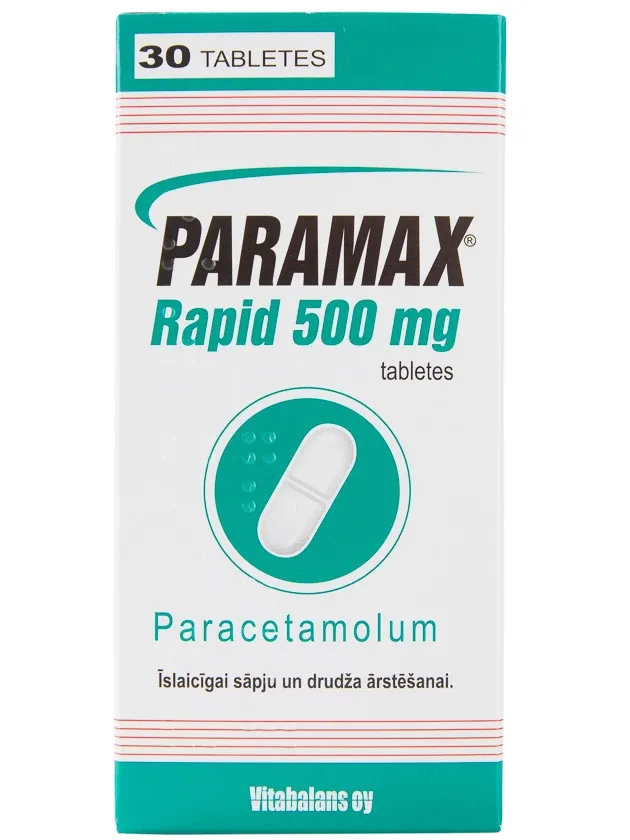 Paramax Rapid Paracetamols 500 mg, 30 tabletes