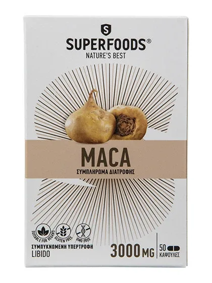 Superfoods maca kapsulas, 50 kapsulas